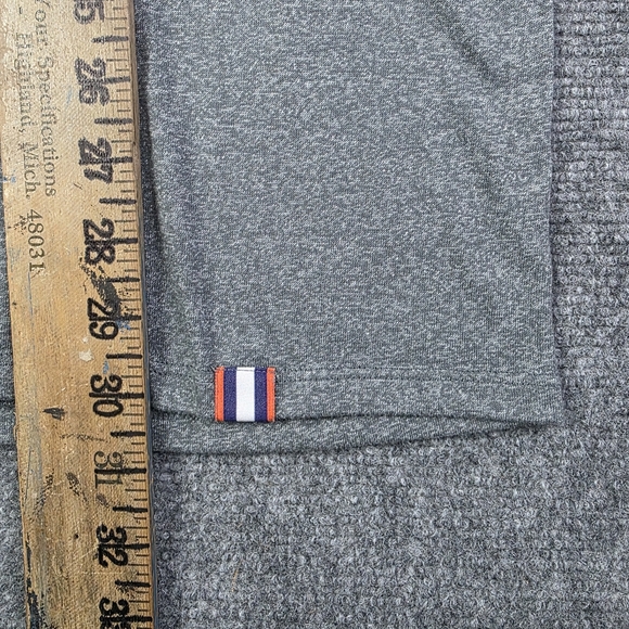 Clemson Tigers Nike Tee Shirt Athletic Cut Grey Orange Paw Print L College NCAA - Picture 7 of 8